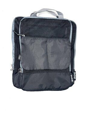 BAGAIL Set of 3 Zippered Top Handle Expandable Pouch Packing Cube Travel Bag